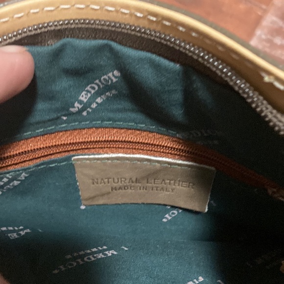 I Medici brown and tan leather crossbody bag - Picture 3 of 3